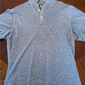 FootJoy Blue Polo with White Dots